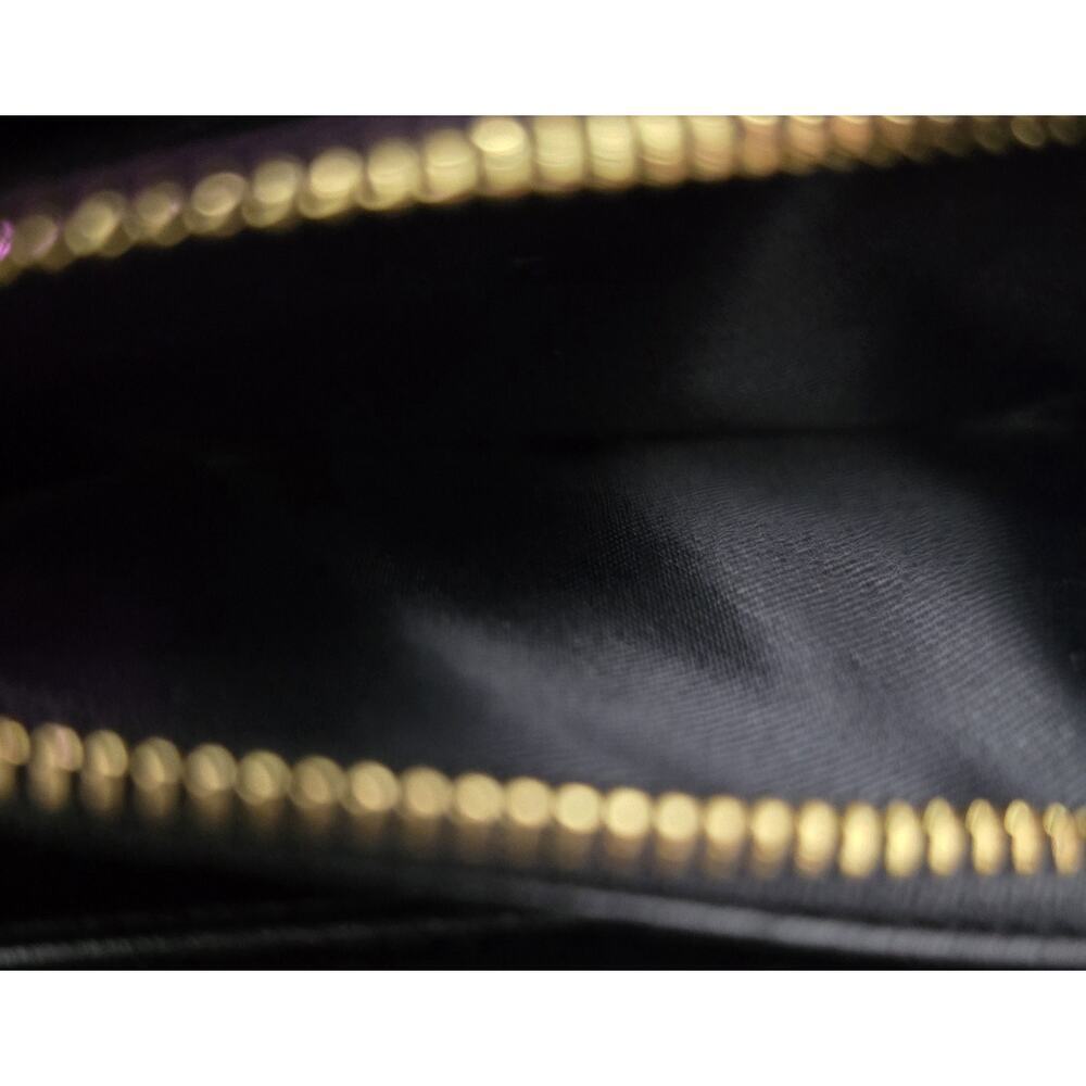 Tory Burch Patent Leather Zip Around Continental Wallet Caramel - Picture 11 of 11